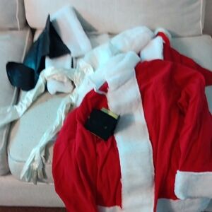 Red and White Santa Costume